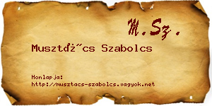 Musztács Szabolcs névjegykártya